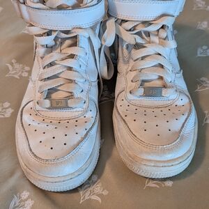 Nike Kids White High-Top Sneakers